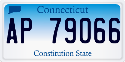 CT license plate AP79066