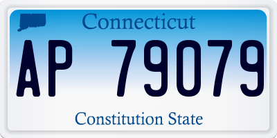 CT license plate AP79079