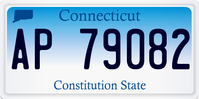 CT license plate AP79082