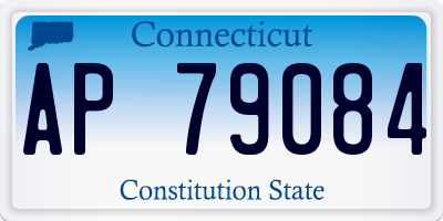 CT license plate AP79084