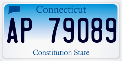 CT license plate AP79089