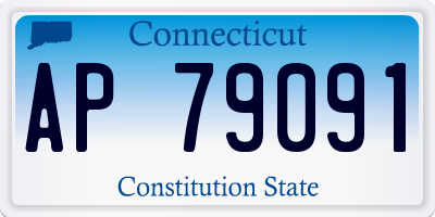CT license plate AP79091