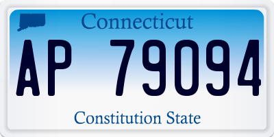 CT license plate AP79094