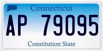 CT license plate AP79095