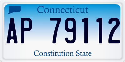 CT license plate AP79112