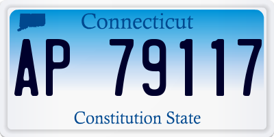CT license plate AP79117