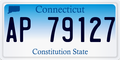 CT license plate AP79127