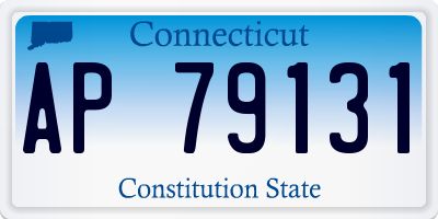 CT license plate AP79131