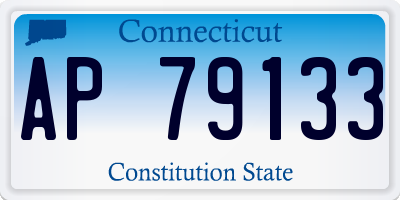 CT license plate AP79133