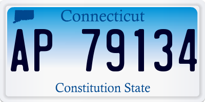 CT license plate AP79134