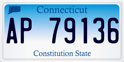 CT license plate AP79136