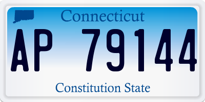 CT license plate AP79144