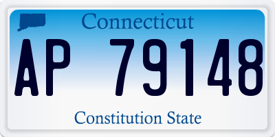 CT license plate AP79148