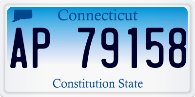 CT license plate AP79158