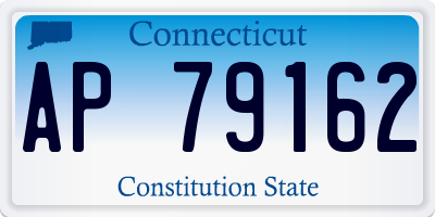 CT license plate AP79162