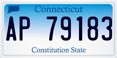 CT license plate AP79183