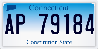 CT license plate AP79184