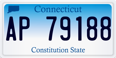 CT license plate AP79188