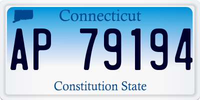 CT license plate AP79194