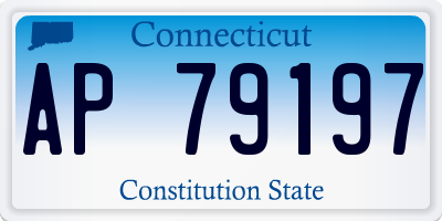 CT license plate AP79197