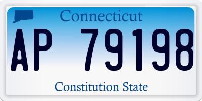 CT license plate AP79198
