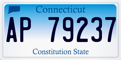 CT license plate AP79237