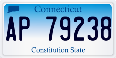 CT license plate AP79238