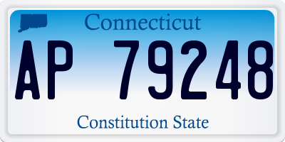 CT license plate AP79248