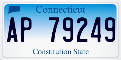 CT license plate AP79249