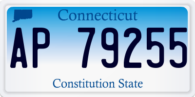CT license plate AP79255