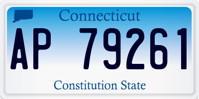 CT license plate AP79261