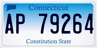 CT license plate AP79264