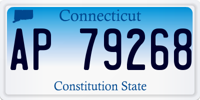 CT license plate AP79268