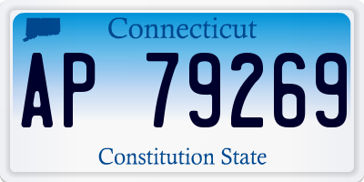 CT license plate AP79269