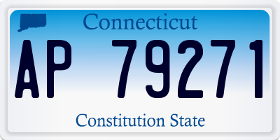 CT license plate AP79271