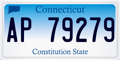 CT license plate AP79279