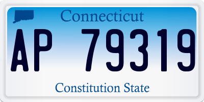 CT license plate AP79319