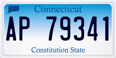 CT license plate AP79341