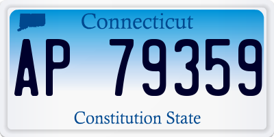 CT license plate AP79359