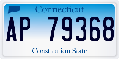 CT license plate AP79368
