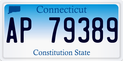 CT license plate AP79389