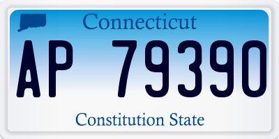 CT license plate AP79390