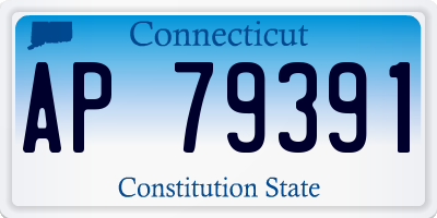 CT license plate AP79391