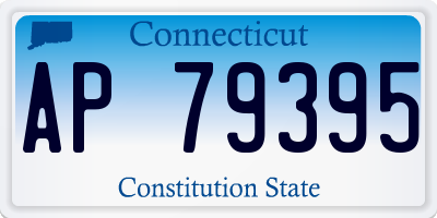 CT license plate AP79395
