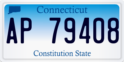 CT license plate AP79408