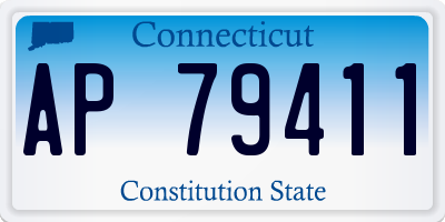 CT license plate AP79411
