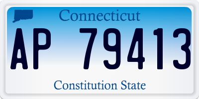 CT license plate AP79413