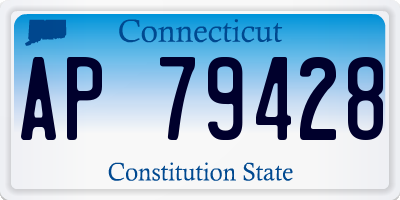 CT license plate AP79428