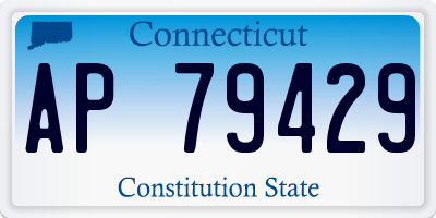 CT license plate AP79429