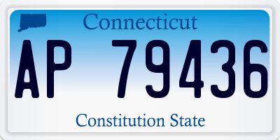 CT license plate AP79436